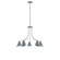J-Series Five Light Chandelier in Slate Gray with Brushed Nickel (518|CHN4154096)