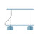 Axis Two Light Linear Chandelier in Light Blue (518|CHE41954C27)