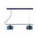 Axis Two Light Linear Chandelier in Navy (518|CHE41950C26)