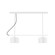 Axis Two Light Linear Chandelier in White (518|CHE41944C21)