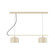 Axis Two Light Linear Chandelier in Cream (518|CHE41916C24)