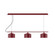 Axis Three Light Linear Chandelier in Barn Red (518|CHD41955C16)