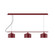 Axis Three Light Linear Chandelier in Barn Red (518|CHD41955C12)