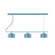 Axis Three Light Linear Chandelier in Light Blue (518|CHD41954C12)