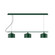 Axis Three Light Linear Chandelier in Forest Green (518|CHD41942)