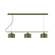 Axis Three Light Linear Chandelier in Fern Green (518|CHD41922C24)