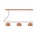 Axis Three Light Linear Chandelier in Terracotta (518|CHD41919C27)