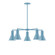 Flare Five Light Chandelier in Light Blue (518|CHC43654)