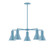 J-Series Five Light Chandelier in Light Blue (518|CHC43654)