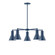 Flare Five Light Chandelier in Navy (518|CHC43650)
