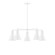 Flare Five Light Chandelier in White (518|CHC43644)