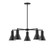 Flare Five Light Chandelier in Black (518|CHC43641)