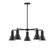 J-Series Five Light Chandelier in Black (518|CHC43641)