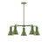 Flare Five Light Chandelier in Fern Green (518|CHC43622)