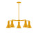 Flare Five Light Chandelier in Bright Yellow (518|CHC43621)