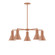 Flare Five Light Chandelier in Terracotta (518|CHC43619)