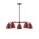 J-Series Five Light Chandelier in Barn Red (518|CHC41755)