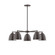 J-Series Five Light Chandelier in Architectural Bronze (518|CHC41751)