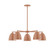 J-Series Five Light Chandelier in Terracotta (518|CHC41719)