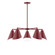 J-Series Five Light Chandelier in Barn Red (518|CHC41555)