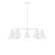 J-Series Five Light Chandelier in White (518|CHC41544)