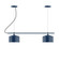 Axis Two Light Linear Chandelier in Navy (518|CHB41950C23)