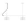 Axis Two Light Linear Chandelier in White (518|CHB41944C23)