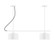 Julia Two Light Linear Chandelier in White (518|CHB41944C12)