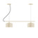 Julia Two Light Linear Chandelier in Cream (518|CHB41916C26)