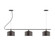 Axis Three Light Linear Chandelier in Architectural Bronze (518|CHA41951C25)