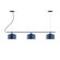 Axis Three Light Linear Chandelier in Navy (518|CHA41950C25)