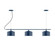 Julia Three Light Linear Chandelier in Navy (518|CHA41950C12)