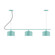 Axis Three Light Linear Chandelier in Sea Green (518|CHA41948C22)
