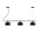 Axis Three Light Linear Chandelier in Black (518|CHA41941C23)