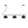 Julia Three Light Linear Chandelier in Black (518|CHA41941C20)