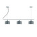 Julia Three Light Linear Chandelier in Slate Gray (518|CHA41940C24)