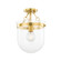 Dunbar One Light Semi Flush Mount in Aged Brass (428|H763601AGB)