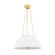 Chiswick Three Light Pendant in Aged Brass/White Plaster (70|MDS1100AGBWP)