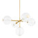 Richford LED Chandelier in Aged Brass (70|5248AGB)