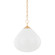 Semilla One Light Pendant in Vintage Brass (68|36214VB)