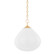 Semilla One Light Pendant in Vintage Brass (68|36214VB)