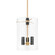 Adonis Three Light Lantern in Vintage Brass (68|35913VB)