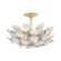 Aimi Three Light Semi Flush Mount in Vintage Gold Leaf (68|35621VGL)