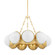 Althea Nine Light Chandelier in Vintage Polished Brass (68|34034VPB)