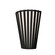 Slatted One Light Wall Lamp in Charcoal (486|45644)