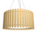 Slatted LED Pendant in Sand (486|1095LED45)