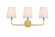 Colson Three Light Bath Sconce in Brass and Clear (173|LD7322W26BRA)