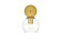 Genesis One Light Bath Sconce in Brass (173|LD7321W6BRA)