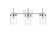 Benny Three Light Bath Sconce in Chrome and Clear (173|LD7319W24CH)