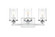 Saanvi Three Light Bath Sconce in Chrome and Clear (173|LD7316W18CH)